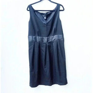 Rafaela Sleeveless Sheath Little Black Dress Size 14